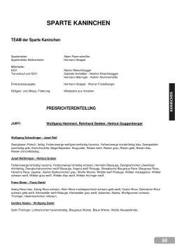 Katalog Kaninchen 2015