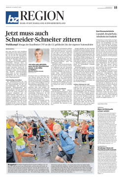 Jetzt muss auch Schneider