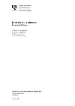 Einheitlich auftreten