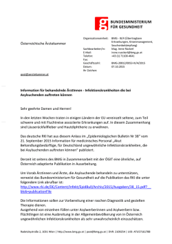 Infoschreiben vom 07.10.2015