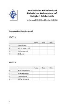 Spielplan 20.02.16