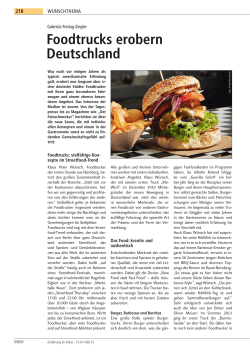 Foodtrucks erobern Deutschland - Gabriela Freitag