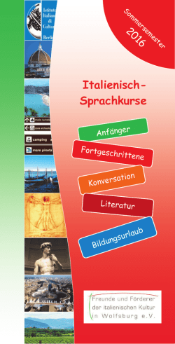 Italienisch- Sprachkurse