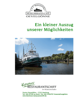 Ein kleiner Auszug Ein kleiner Auszug unserer