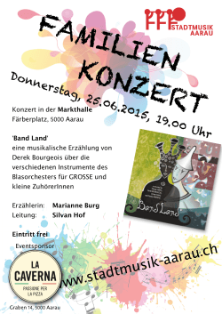 2015 Familienkonzert - bei der Stadtmusik Aarau