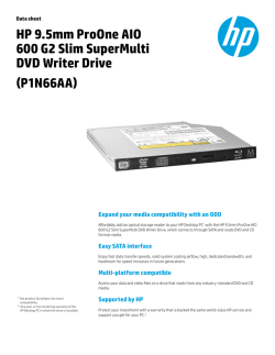 HP 9.5mm ProOne AIO 600 G2 Slim SuperMulti DVD