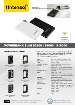 powerbank slim s2500 | s5000 | s10000