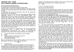 SEGNUNG DER FAHNE DES KARNEVALVEREINS