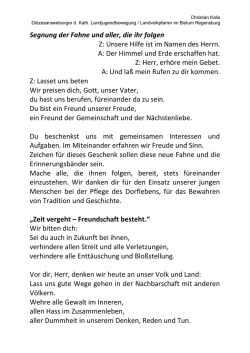 neue Fahne segnen