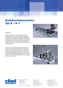 Kollektorfraesmaschine K1-K3 - DIEL Elektroisolationen Dortmund