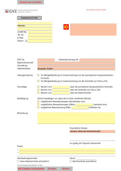 GVZ-Nr. Geb&auml;udenutzungs-Nr. Eigent&uuml;merschaft Verwaltung