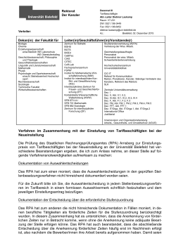 Verfahren im Zusammenhang mit der Einstufung von