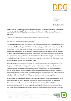 DDG Briefvorlage - Deutsche Diabetes Gesellschaft