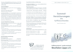 Sammel-Versicherungen des Kyffhäuserbundes