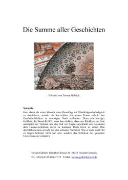 Die Summe aller Geschichten