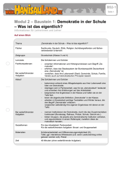 Demokratie in der Schule