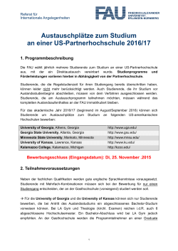 Infoblatt 2016/17 - Friedrich-Alexander