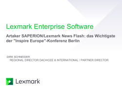 News von SAPERION aus dem Hause Lexmark Software