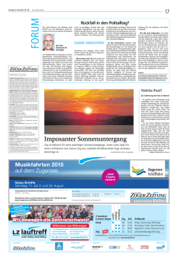Imposanter Sonnenuntergang