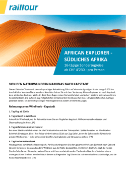african explorer - südliches afrika