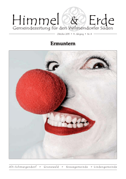 H&E-Ausgabe Oktober 2015 - Evangelische Kirchengemeinde