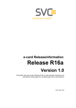R16a Releaseinformation V1.0  - e-Card