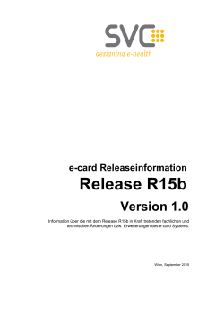 e-card Release R15b
