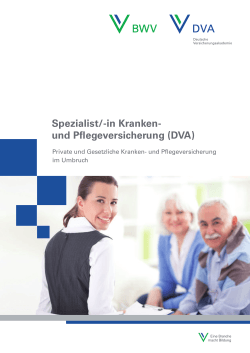 Broschüre Spezialist Kranken- und Pflegeversicherung PDF