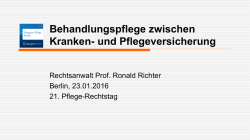 Behandlungspflege zwischen Kranken