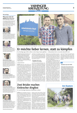 Er möchte lieber lernen, statt zu kämpfen