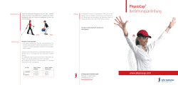 PhysioCap® Bedienungsanleitung