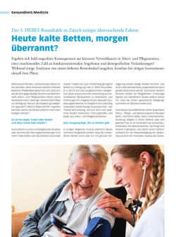 Heute kalte Betten, morgen &uuml;berrannt?