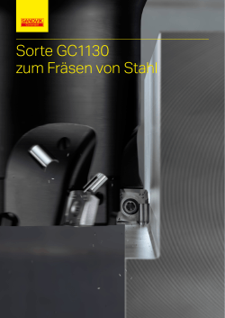 Sorte GC1130 zum Fräsen von Stahl