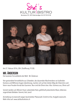 Mr. Ånderson - Ostermundigen
