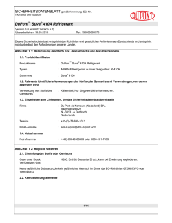 Sicherheitsdatenblatt R410A