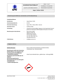 SICHERHEITSDATENBLATT - GPG Gase