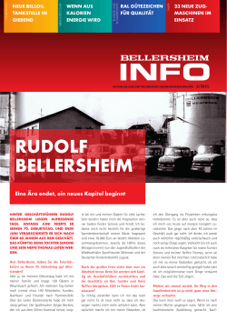 rudolf bellersheim - Bellersheim Unternehmensgruppe