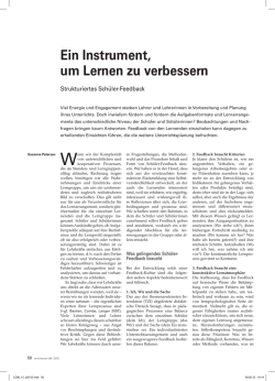Ein Instrument, um Lernen zu verbessern