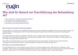 Ist eine Vorbereitung vo...r Behandlung notwendig?