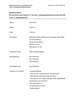 NLJHA_Protokoll_17/1 - Niedersächsisches Landesamt für Soziales