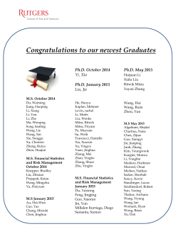 Congratulations to our newest Graduates