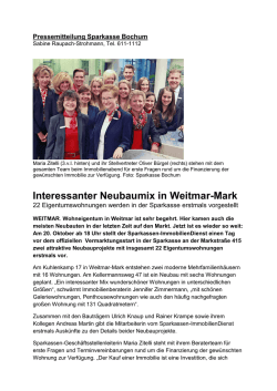Interessanter Neubaumix in Weitmar-Mark