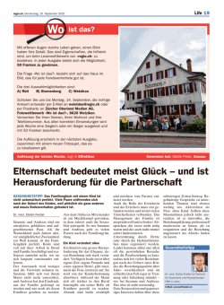 Elternschaft bedeutet meist Glück – und ist Herausforderung für die