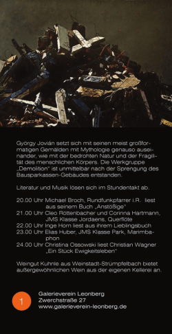 Gy&ouml;rgy J0vi&eacute;in setzt sich mit seinen meist gro&szlig;for matigen