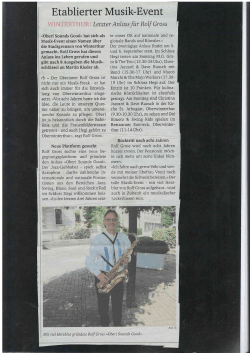 Winterthurer Zeitung 05.08.2015