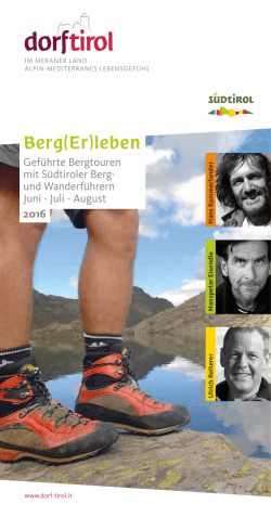 Programm Berg(Er) - Intranet Dorf Tirol