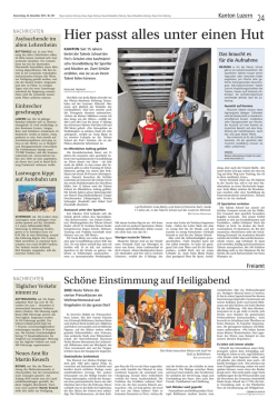 Hier passt alles unter einen Hut