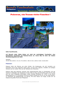 Palawan, ein Traum vieler Taucher