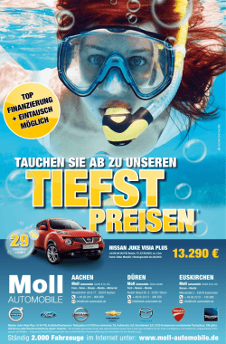 tauchen sie ab zu unseren - Moll Automobile GmbH & Co. KG