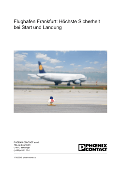 Flughafen Frankfurt: Höchste Sicherheit bei Start und Landung
